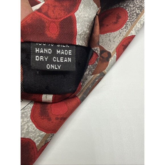 Vintage Men's Infectious Awareables Malaria 100% Silk Tie Doctor Disease - Picture 5 of 5